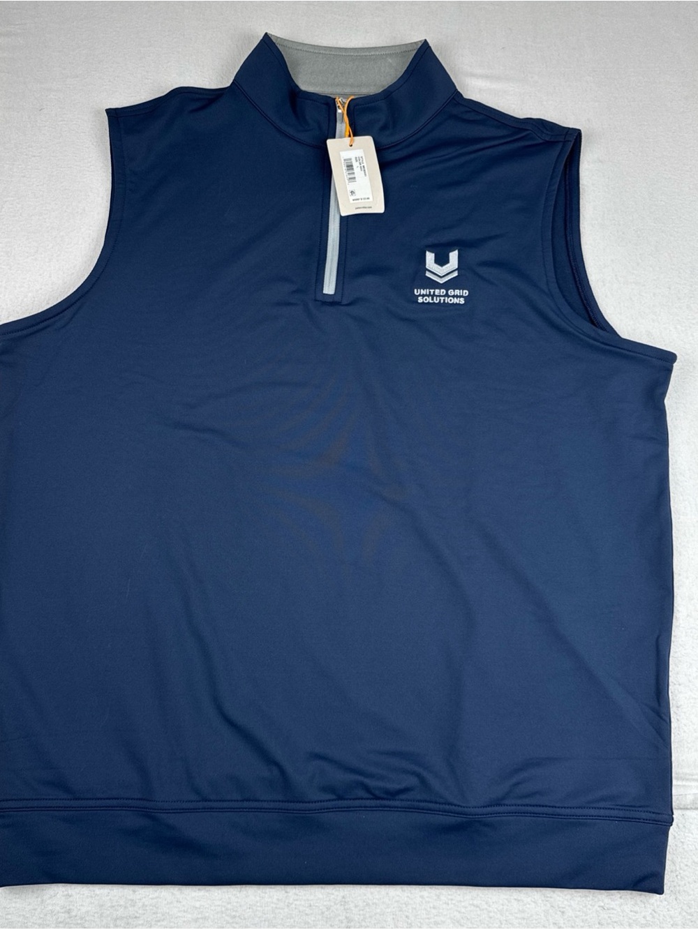 New! Peter Millar Crown Sport Mens Navy Golf Vest Large #ME0EK41 (MSRP $125)